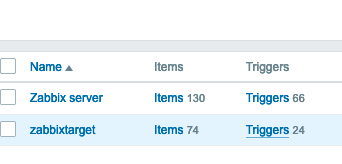 Select the trigger list Select the trigger list
