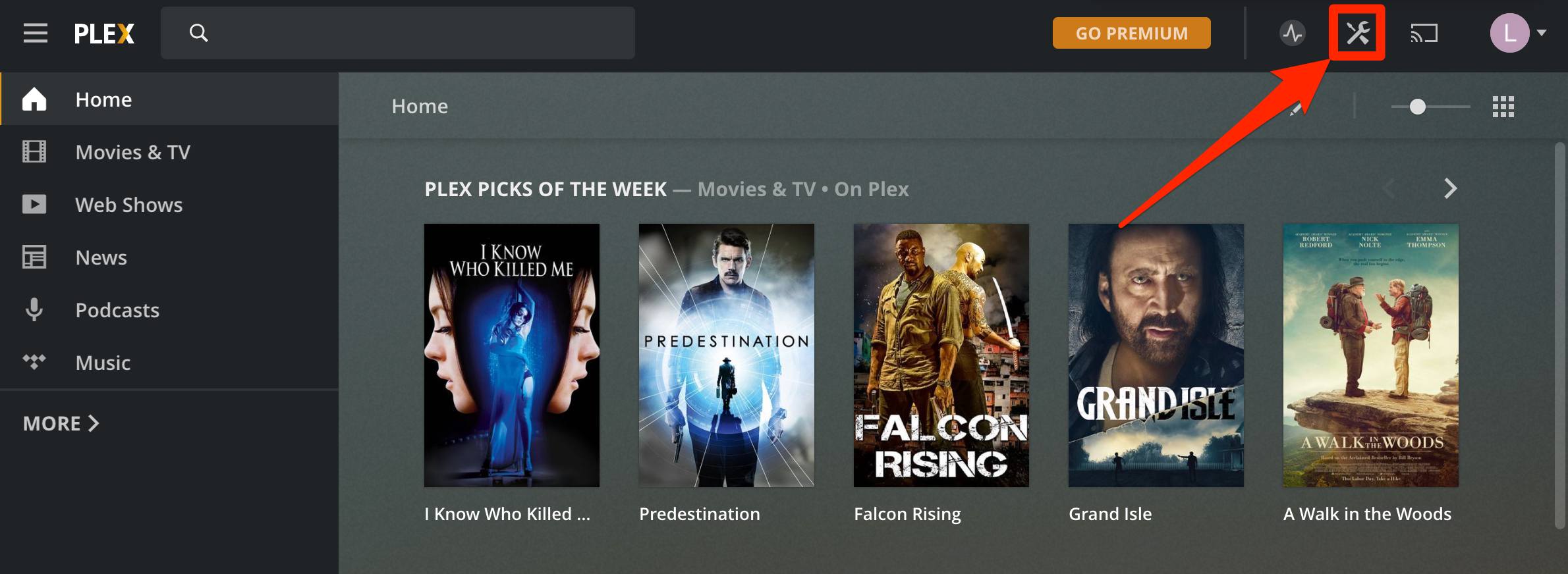 Plex Settings Icon. Plex Settings Icon